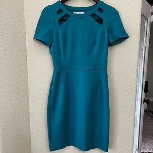 Calvin Klein Beautiful spring time Blue shoulder Cut out Womens Dress size 4